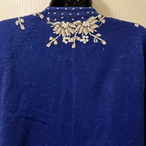 Vintage beaded sweater - Picture 5 of 6
